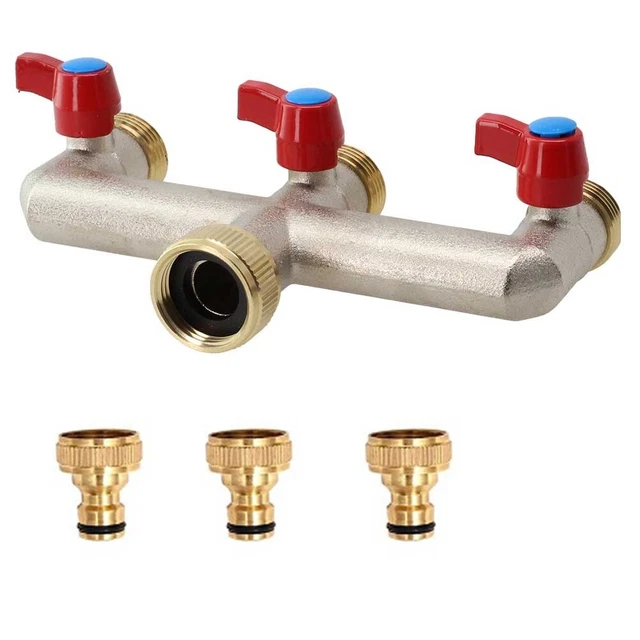 Nuovo Rubinetto Distributore Acqua Distributore Ottone Giardino Tubo Connettore
