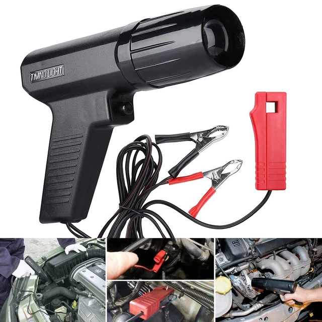 Car Engine Timing Light 12V Ignition Timing Light with Sliding Sensor Clip L4W8