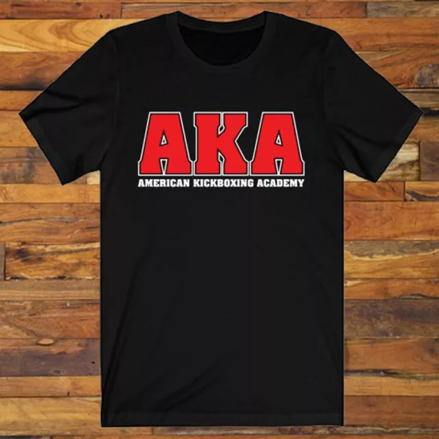 New AKA American Kickboxing Academy MMA Gym Logo Men's Black T-Shirt S to 3XL