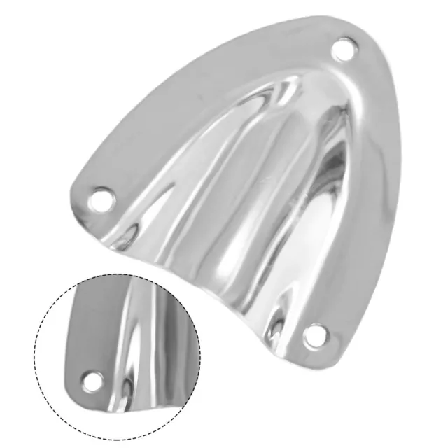 Polished Stainless Steel Midget Clam Shell Vent Cover for Locker and Cabin