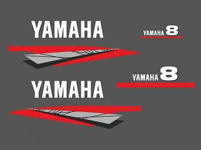 Adesivi calandra motore marino fuoribordo Yamaha 40 cv 2t autolube gommone barca 