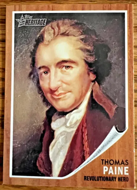 TOPPS Heritage Card Series #34 Thomas Paine Revolutionary War