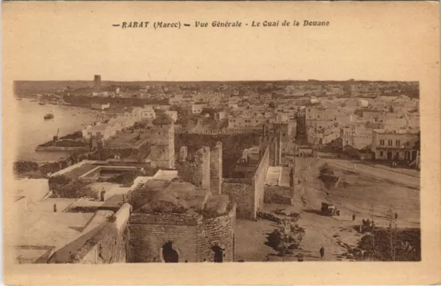 CPA AK RABAT Vue générale Le Quai de la Douane MAROC (23514)