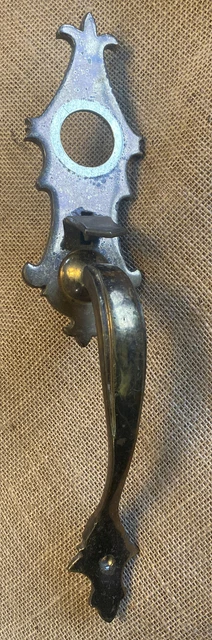 Vintage Schlage Door Handle Thumb Latch 14” 2 Piece Solid Brass Pull