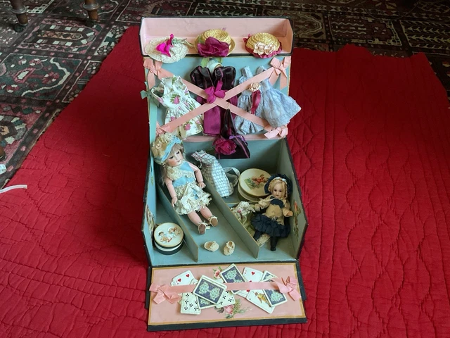 Poupée Mignonnette Ancienne, Buste En Biscuit Porcelaine, Tête Et Bras Mobiles