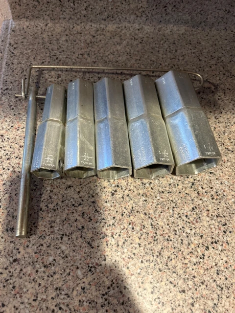 Water Heater Element Socket Wrench Set Up To 1-7/16 With Handle lot of 5