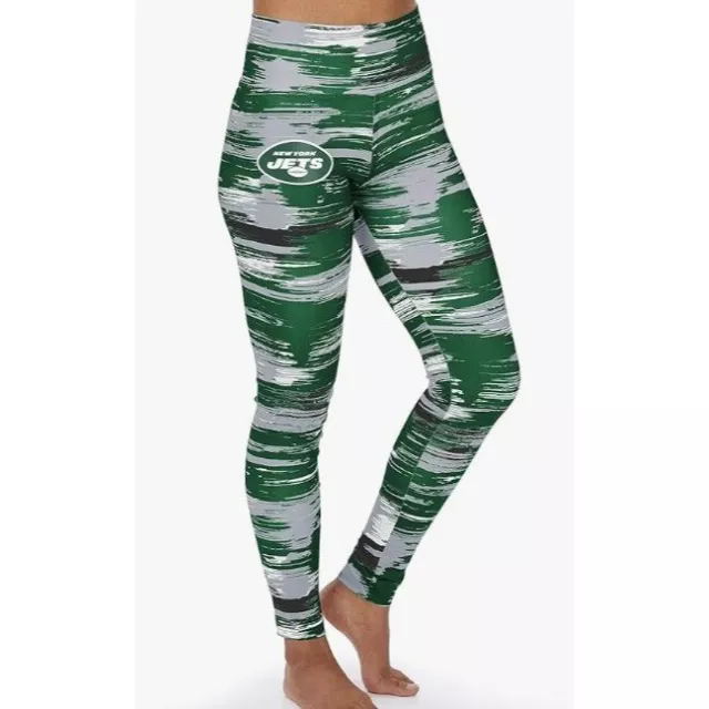 NWT! Zubaz officially licensed women's NFL New York Jets Brushed Leggings - XS