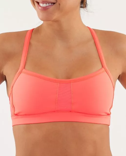 LULULEMON pump it up bra in light flare size 10