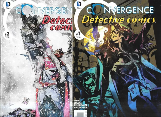 DC comic Convergence Detective Comics No's 1 + 2 from 2015 Batman Superman