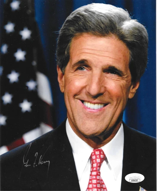 John Kerry Autograph 8x10 Secretary of State Signed Photograph Signed JSA COA