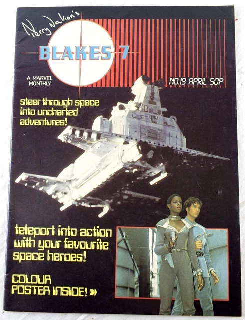 1983 TERRY NATION'S Blake 7 Marvel TV Magazine UK Show Issue No.9 ...