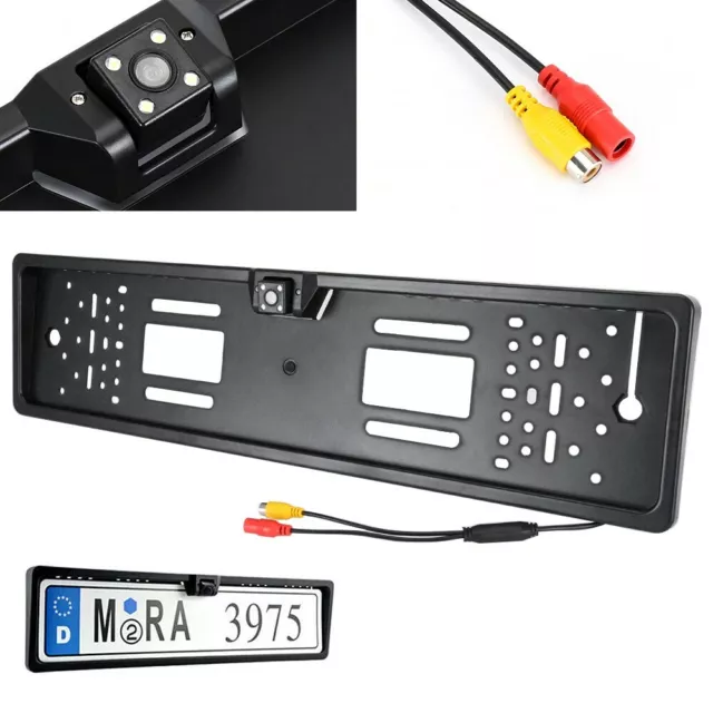 PORTA TARGA TELECAMERA 4LED VISIONE NOTTURNA parcheggio assistito video distanza