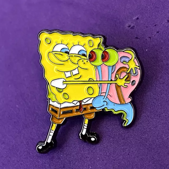 Pin Badge Anstecker, Spongebob & Haustier Gary
