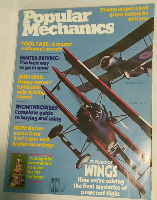 POPULAR MECHANICS MAGAZINE December 1978 Vintage Aircraft / Winter