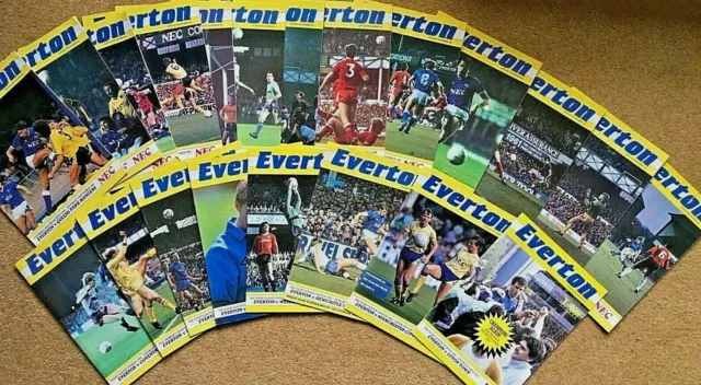 Everton Home Programmes 1986-87 ~ Everton Champions! ~ You Choose Which You Want