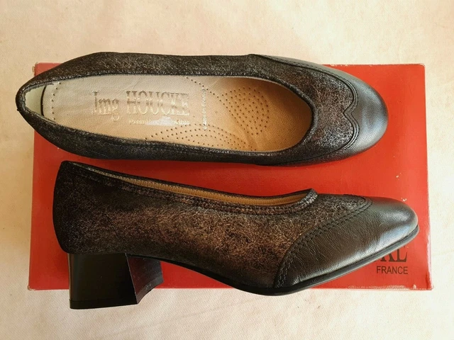Escarpins en cuir noir pour femmes Kataleyna Cora