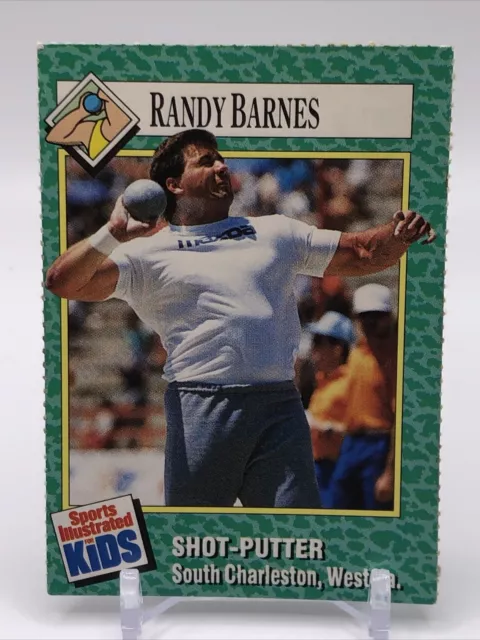 Randy Barnes ROOKIE Shot-Putter Olympic Sports Illustrated for Kids SI USA Track