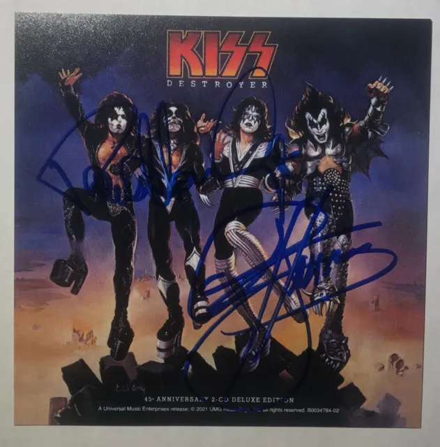 Kiss Gene Simmons Paul Stanley Signed Autograph Photo Destroyer JSA/PSA Guarante