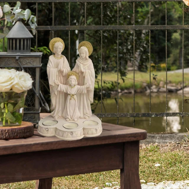 Figurines de scène de la Nativité Bougies chauffe-plat Bougies Miniatures