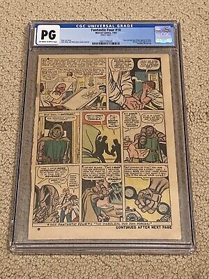 Fantastic Four 10 CGC PG OW/White (Stan Lee & Jack Kirby Appear +Invisible Girl)