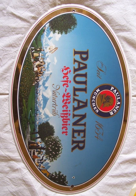 Grande targa Birra Paulaner Munchen