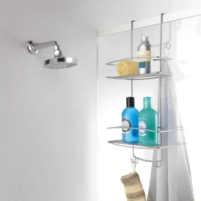 Étagère De Douche D'angle JS-Parts Inox Brossé V2A - Facile à Poser, 20x20 Cm