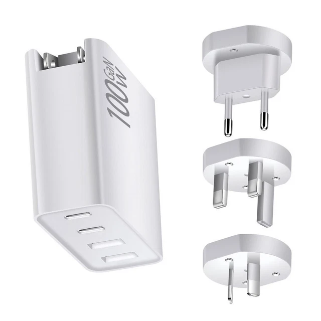 Cahier double type c adaptateur chargeur 100w gan chargement rapide pd