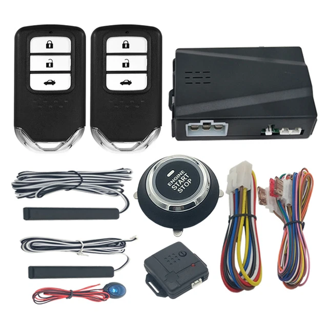 Universal Car Engines One-button Starter Keyless Entry Start Alarm System Kits