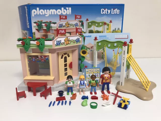 PLAYMOBIL 5634 CITY Life Preschool Set Playground Nursery Used