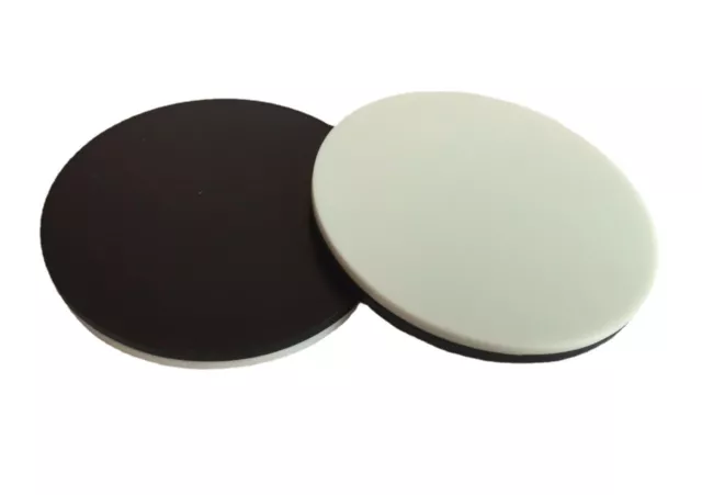 Plastic Stage Plate White Black Board for Stereo Microscope 60mm FotoHigh