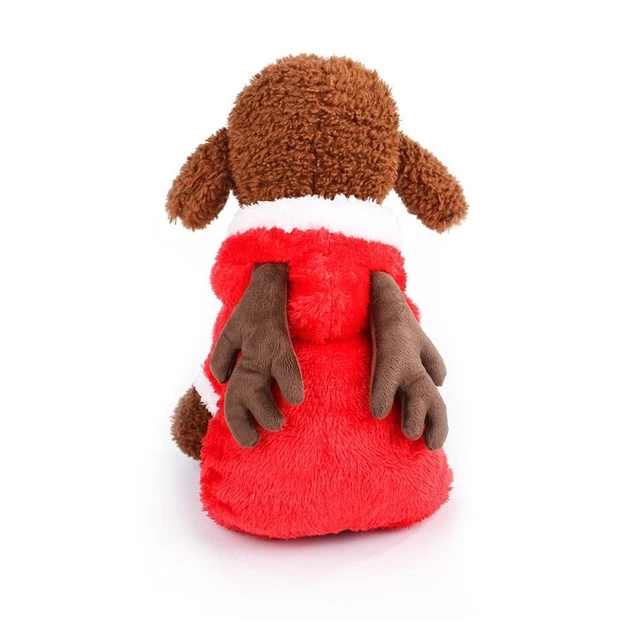 Costume Warm Coat Santa Claus Cat Vest Puppy Hoodie Pet Clothes Dog Jumpsuit