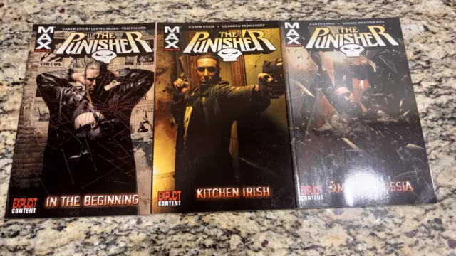 Punisher MAX by Garth Ennis : Vol 1-3 Lot MARVEL