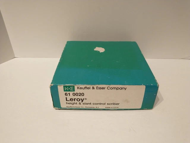 K&E 61 0020 Leroy Height and Slant Control Scriber