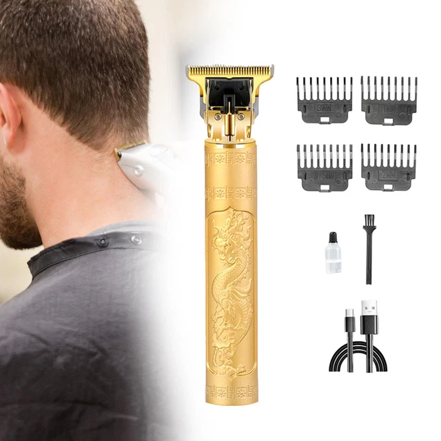 Hair Trimmer Machine Easy to Use Easy to Clean Beard Clipper Golden