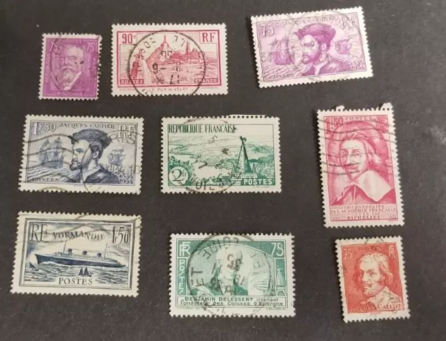 France, nice lot of all different very old used stamps IV