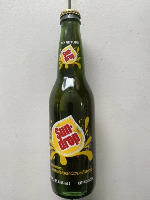 Sun Drop Series #5 Soda Dale Earnhardt Sr 1979 Green Glass Bottle Vintage Cstore
