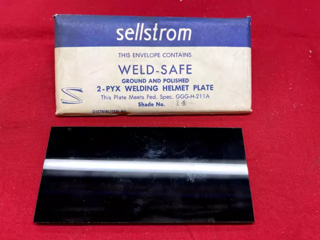 Sellstrom Weld-Safe Ground and Polished 2-PYX Welding Helmet Plate No. 14