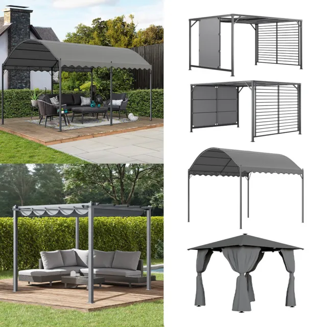 XL 3x3m/3x4m Outdoor Pergola Gazebo Garden Sun Shade Patio Awning Canopy Shelter