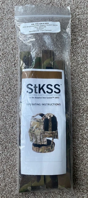CRYE PRECISION AVS STKSS/ Crye AVS Plate Carrier/ Multicam/ New/ Medium ...