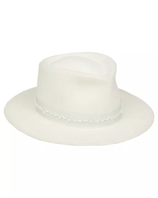 GIGI BURIS Georgia Rabbit Felt Fedora Hat Smoke 260167