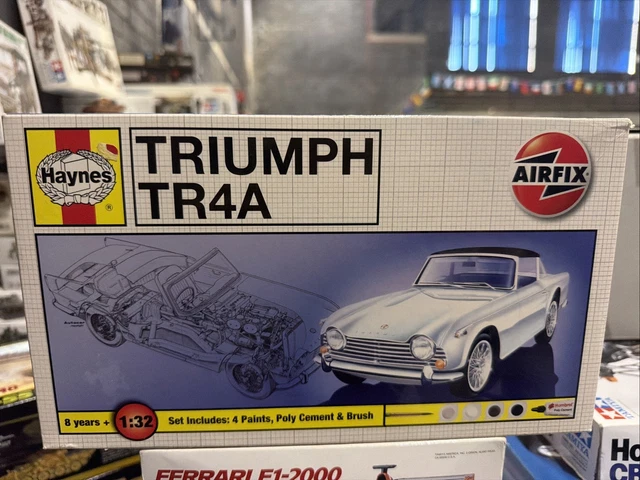 AIRFIX HAYNES TRIUMPH TR4A 1/32 Scale Gift Set Model Kit £20.00 ...