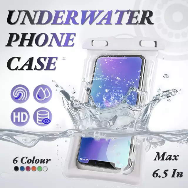 Underwater Waterproof Phone Pouch Dry Bag Float Case Cover For iPhone Samsung Oz