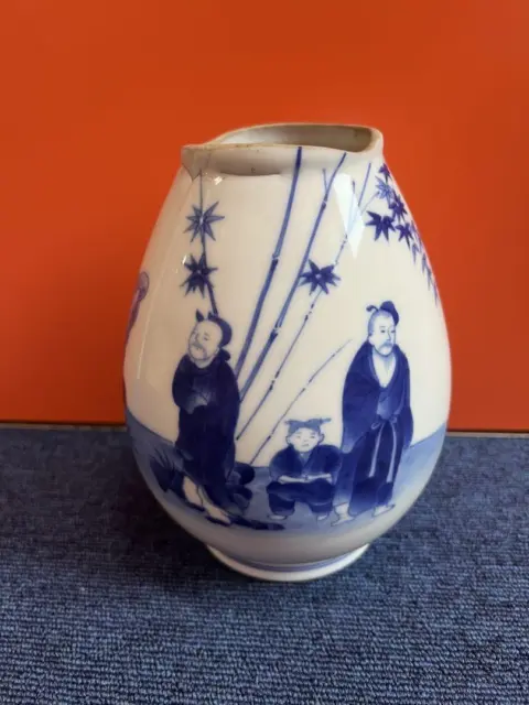Fukagawa Seiji #1 1442 Dyed Figure Vase Period Item