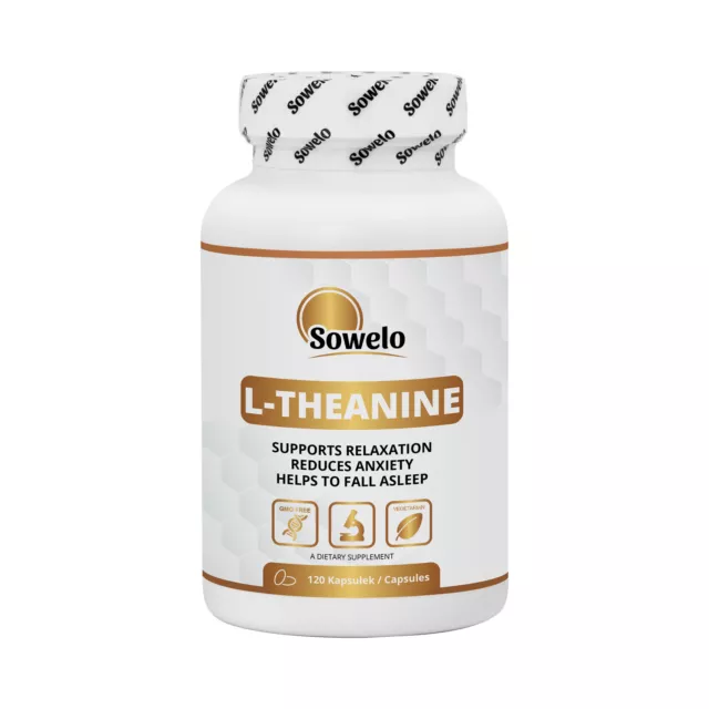 SOWELO L-THEANINE 200mg VEGE CAPS RELAXATION SOMMEIL CALME MÉTABOLISME