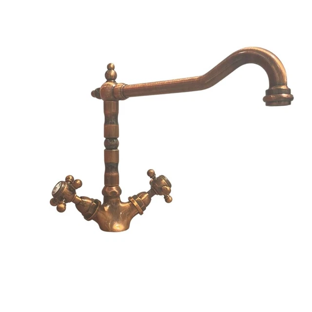 Rubinetteria Miscelatore da cucina bicomando Paini Nostalgia Barocco 27RA570B ra