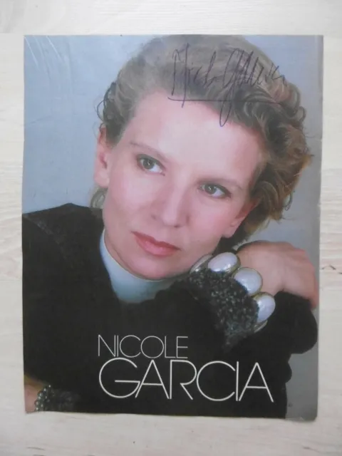 Nicole Garcia Autogramm signed A4 Magazinbild