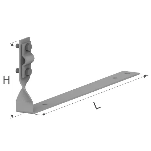 Dachleitungshalter Dachziegel Niro V4A Edelstahl