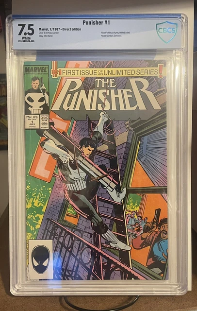 The Punisher #1 1987 CBCS 7.5 1st ongoing series MCU Disney+ Daredevil
