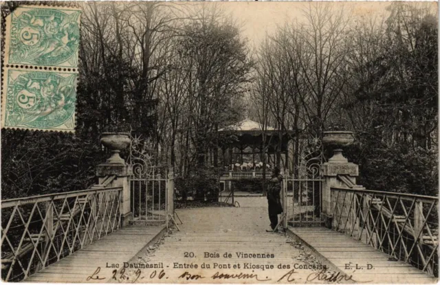 CPA Vincennes Lac Daumesnil Entree du Pont (1348913)