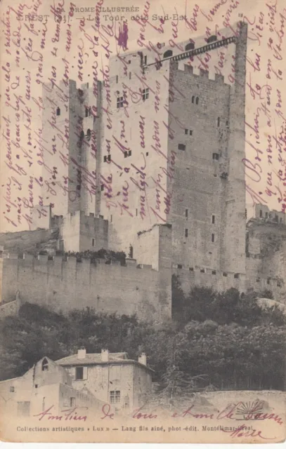 CREST la tour côté sud-est photo-éd lang écrite